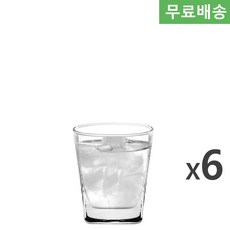 6p BOX 오션글라스 플라자 락글라스 195ml B11007 주스컵, 6개, 투명