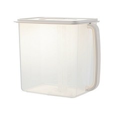 KEYWAY 聯府 AB-90 (大)有把握儲物盒 收納箱 食物收納箱 廚櫃收納箱 置物箱 米箱 保鮮盒, 米白, 1個