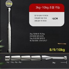클럽벨 무게조절 헬스장 덤벨 강철 무게 조절형 홈트레이닝 아령, E_3~10kg 강철 조절 벨트 kg당 조절 실리콘 보, 1개, 10kg