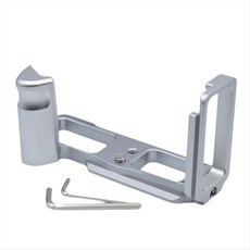 카메라 L- 플레이트 브래킷 올림푸스 OMD EM5II EM5MARKII SILD를위한 퀵 릴리스 플레이트 그립, 은