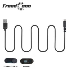오토바이 헬멧 인터콤 용 OS 액세서리 USB FreedConn MAX COM 블루투스 케이블 SC 충전 모토 T 헤드셋 슈트 TCOM, 미니 8p, 2)mini 8p