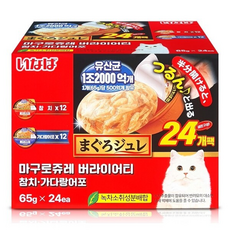 이나바 마구로쥬레 버라이어티 참치 + 가다랑어포 (), 참치+가다랑어(24회분), 65g, 12개
