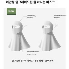 여성용 자외선차단 얼굴 페이스커버 풀페이스 마스크 고급형, 1개