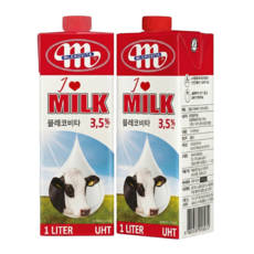 믈레코비타 3.5% 멸균우유, 12개, 1L