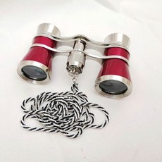 미니 쌍연경 콘서트 망원경 휴대용 손잡이 오페라글라스 빈티지, M