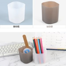 자깡몰 펜꽂이 데스크 펜꽂이, 브라운