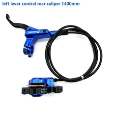 ZOOM HB875 유압 브레이크 세트 MTB 자전거 디스크 앞뒤 800 1400mm 산악 캘리퍼 블랙 레드, 04 Blue Left