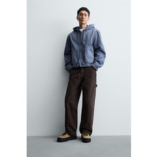 ZARA 자라 남성 스니커즈 슈즈 포멀 레더 콘트라스트 - 베이지 182260