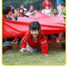 한라백두 천 협동 게임 체육 대회 운동회 용품 스포츠 교구 단합대회, A. 노랑 (1.4x11m 가방포함), 1개