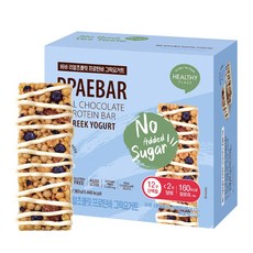 무가당 설탕X 빼바 리얼초콜릿 프로틴바 그릭요거트, 1박스, 360g