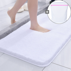 솔하우스 빨아쓰는 욕실 부드러운 발매트 세탁망증정, 1개, 화이트