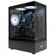 게이밍 사무용 컴퓨터 조립PC 데스크탑 본체, 01번 블랙, WIN11 Home, 1GB, 1GB, 옵션