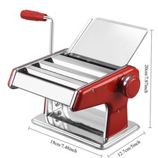 휴대용 스테인리스 국수 기계 가정용 반죽 프레스 파스타, red