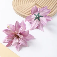 5/10Pcs 난초 인공 꽃 35CM 가짜 홈 장식 결혼식 액세서리, 10Pcs, 04 Purple