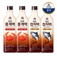 사조대림ㅣ참치액 900g x2개 +홍게액 900g x2개, 4개