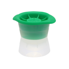 DIY矽膠冰球模具 兒童趣味冰品製作 【小號】綠色直徑4cm, 【小號】綠色冰球直徑4cm, 1個