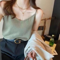 側邊加高遮副乳華夫格背心 細肩帶背心 工字背心 內搭小可愛 內搭