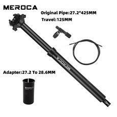 ZOOM 자전거 드로퍼 시트포스트 27.2-33.9MM 내부 케이블 라우팅 80mm 트래블 MTB 그래블/로드 바이크 겨울, 07 27.2 To 28.6mm