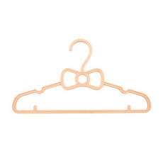 蝴蝶結兒童衣架26cm (10支/組) 台灣製造塑膠衣架 曬衣架 掛衣架 吊衣架 衣帽架 防滑衣架, 1個, 黃(10支/組), 黃