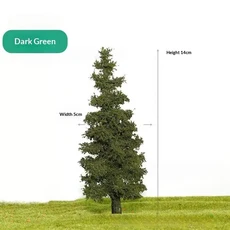 ♥14-21cm 미니어처 소나무 세트: 디오라마 기차 레이아웃 요정 정원 및 건축 경관 장식을 위한 사실적인, 06 B 14CM