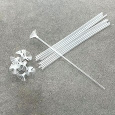 10p 투명 풍선 막대기, 상세페이지 참조, 1개