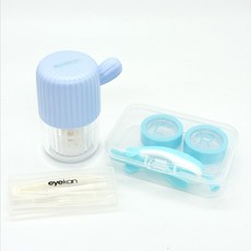 마마픽스 렌즈 세척기 렌즈 케이스 세트, 1개, 02렌즈세척블루+흡착보관블루