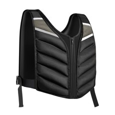 ABAHUB 중량조끼 집업 스타일 헬스 웨이트베스트 운동 초보자 여성 남성 입문용, 4.5kg, 블랙