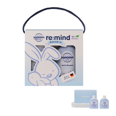 德國珊諾sanosan baby re:mind極潤澎澎雙入組 沐浴二合一溫和不刺激配方, 2個, 500ml