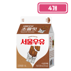 서울)초코우유, 300ml, 4개