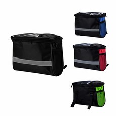 해피CG252] 자전거가방 방수 앞 바구니 튜브 핸들 캔버스 스포츠, 레드GD02026