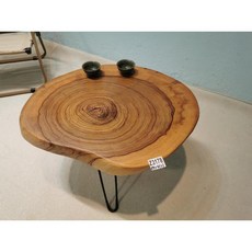 원목 우드 슬랩 테이블 좌식 다다미 와비사비 INS 감성 일본식 인테리어 거실 소형, Z3178 59-47-38 (6/접이)