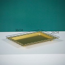 蛋糕盤 杯子蛋糕架 水果盤 三層水果架 鐵藝點心盤 下午茶點心架 家用蛋糕托盤 甜點架 三層蛋糕架 甜品架, 長方盤, 1個