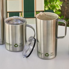 캐나다 아소부 리싸이클 스텐 머그 2종 195122, 아소부 1. 얼티밋머그 360ml 리싸이클