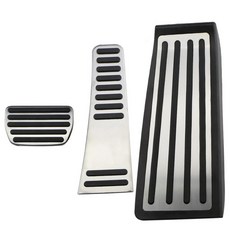 페달 가속 브레이크 발받침 커버 플레이트 패드 보호, 4. 3Pcs for XC90 15-25, 기본