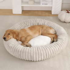 허그마이펫 강아지 방석 쿠션 극세사 중형/대형/특대형, 1개, 베이지