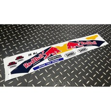 LJ-龍杰貼膜 shoei z8 Redbull風格下巴貼 一體式設計 安全帽保護貼, 白字亮面