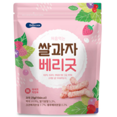 베베쿡 처음먹는 쌀과자, 25g, 6개, 베리굿