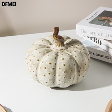 DFMEI 樂夢 ins風家居擺件陶瓷南瓜創意民宿酒店裝飾品特色仿真植物擺件, 南瓜