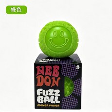 NEE DON 捏捏樂減壓球, 6cm笑臉球 - 綠色, 1個