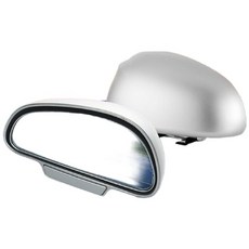 車用輔助鏡 玻璃材質 鏡面加大 曲面鏡 汽車用品 安全行車 超車防碰撞 安全凸鏡 通用型 鏡上鏡 照後鏡 大視野 視野, 1個, 汽車