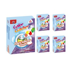 던홈 컬러캐쳐 세탁 이염방지 시트 5박스, +소프트너, 20매입