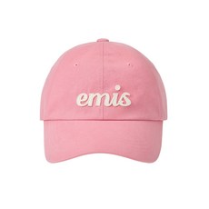emis 貼花logo帽 粉紅色
