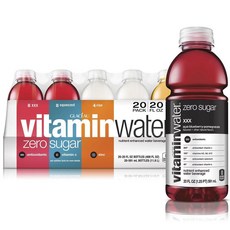 비타민 워터 노 슈가 XXX 3종 뉴트리언트 워터 Vitaminwater Zero Sugar Variety Pack, 20개, 11.82L