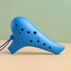 성인용 도자기 오카리나 알토 연습용 배우기 태피온 모델, 1개, 표준플랫블루, 기본 모델명/품번