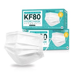 국산 3중 KF80 마스크 대형 황사 미세먼지 차단 보건용마스크, 50개입, 2개, 화이트
