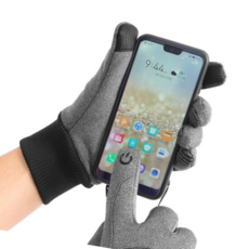 겨울자전거장갑 스포츠 추위방지장갑 그레이 겨울방한장갑 기모 등산 터치장갑, 본상품