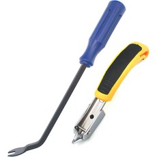 실내 장식 스테이플 리무버 건설 도구 헤비 듀티 택 터 카펫 가구용 모든 종류의 스테이플을 제거하는 네일 풀러 캔버스 나무 케이스 카톤, Red