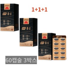 고려은단 퓨어 홍삼 60캡슐, 60정, 3개
