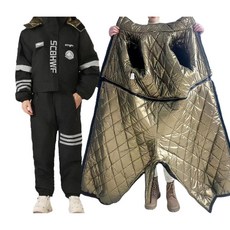 오토바이 방한복 낚시 방수 남녀공용 배달복 보온, 결합, 블랙 180야드