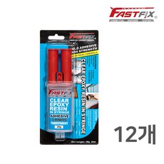 [다양다방]패스트픽스 FASTFIX 903 에폭시접착제 투명 타일 유리 접착제 [12개입], 12개